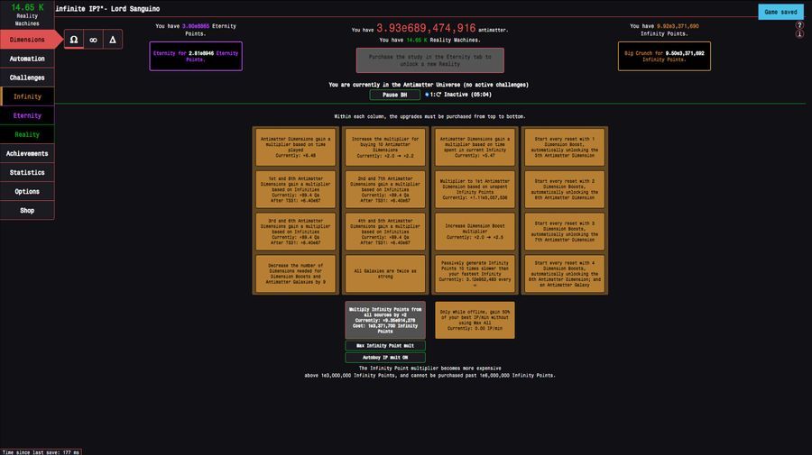 Antimatter Dimensions screenshot 2